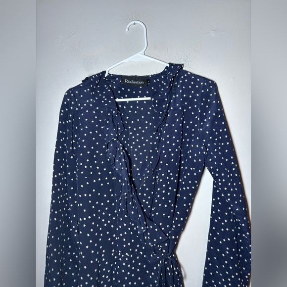 REALISATION PAR the Alexandra 100% silk mini dress size Medium - Picture 5 of 7